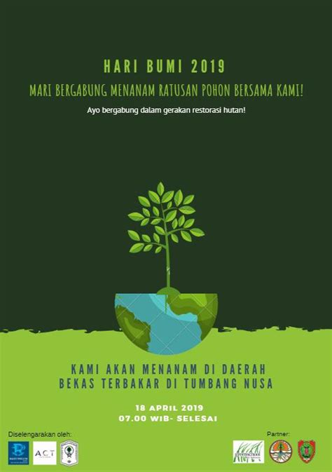 Poster Menjaga Hutan Indonesia Gambaran