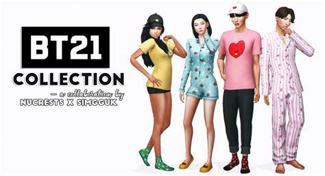 Bt21 Collection Collaboration With Nucrests Simkoos Sims 4 Sims 4