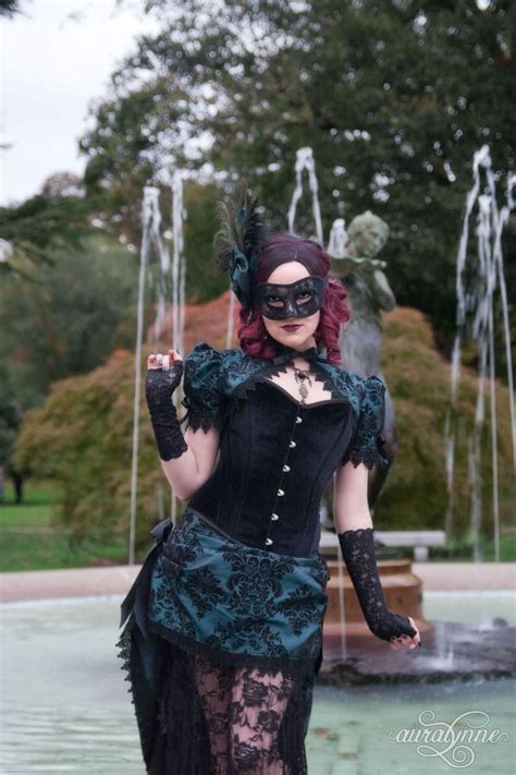 The entire city elites came out to show love to the boss of the south! Gothic Victorian Masquerade Wedding Dress | Masquerade ...