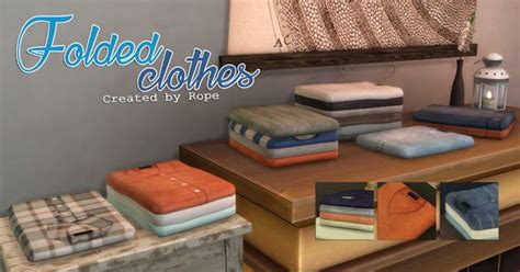 Sims 4 Ccs The Best Folded Clothes By Simsontherope Folded