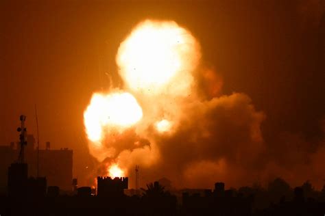 Israeli Air Strikes Hit Gaza In Response To Rocket Fire Amid Soaring