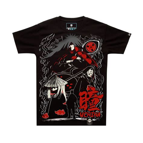 Cool Naruto Uchiha Madara Tshirt Black Mens Tee Shirt Tee7