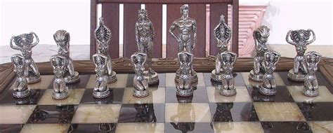 Tigrani “nudes” Sterling Silver Chess Set Ebay
