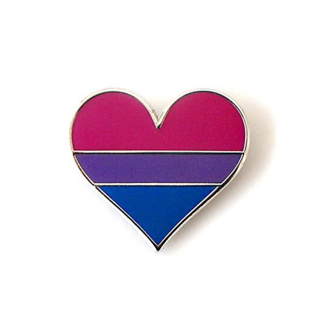 Prideoutlet Lapel Pins Bisexual Pride Heart Lapel Pin