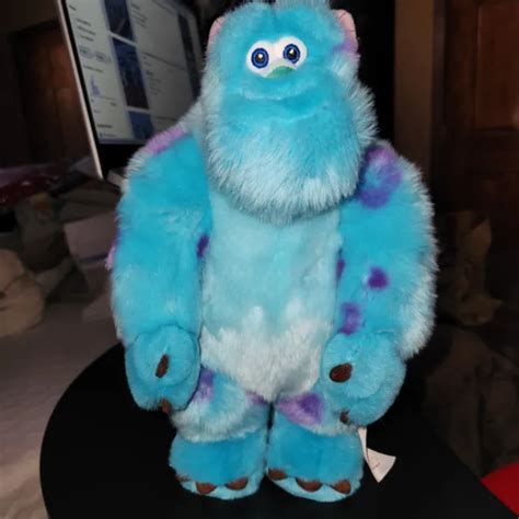 Disney Store Pixar Monsters Inc Sully Plush 12 Super Soft Blue Stuffed