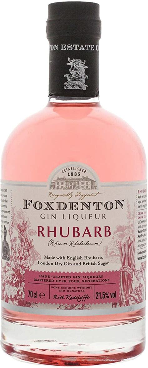 Foxdenton Rhubarb Gin Liqueur 70cl Beerginvino