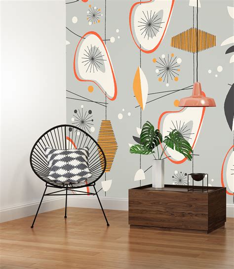 Mid Century Wall Murals By Pixers On Behance