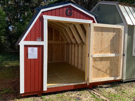 We have the option to buy display models and have them delivered within 5 business days. Storage Sheds for Sale in Charleston SC | 8x12 Barn Red Paint | Utility Shed