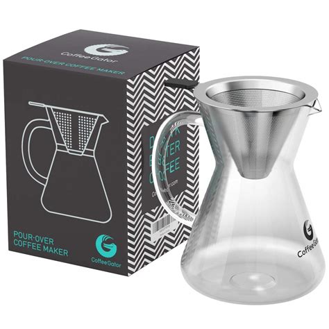 Chemex Classic Series Glass Pour Over Coffee Maker 10 Cup