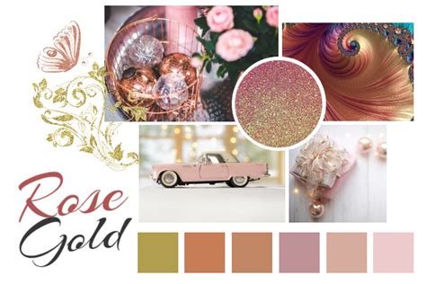 Poster Moodboard Rose Gold Templat Postermywall