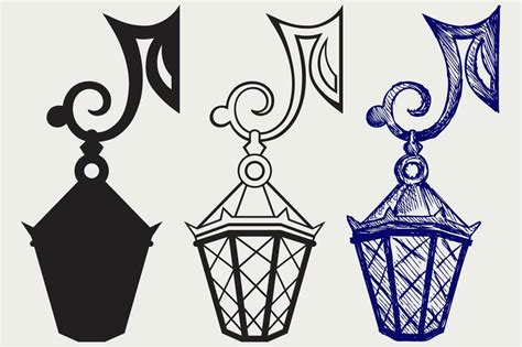 Lantern SVG | Outline Icons ~ Creative Market