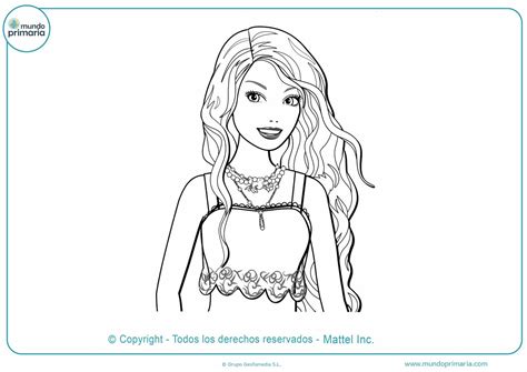 Dibujos Para Colorear Barbie Para Imprimir - Para Colorear