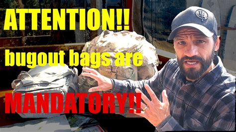 Attention Bug Out Bags Are Mandatory Youtube