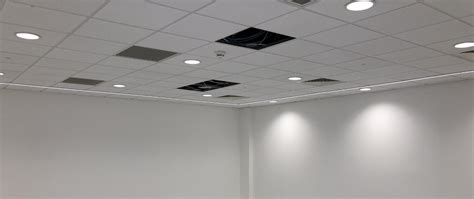 All hinged systems have a frame fixed to the ceiling. Suspended Ceiling Contractors - MF | Plasterboard ...