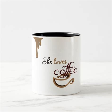 Shelovescoffee Two Tone Coffee Mug Zazzle