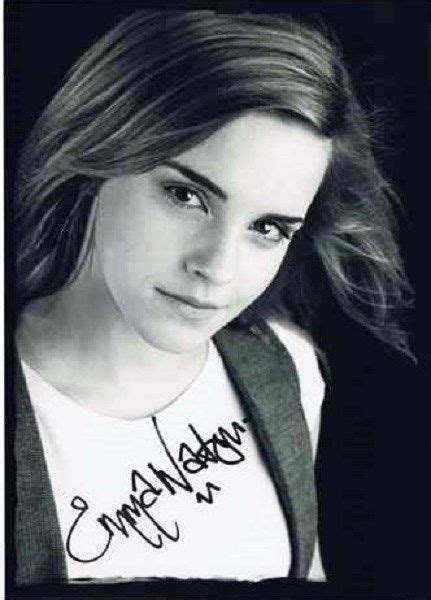 Emma Watson Signed Autograph Hollywood Celebrities Celebrities Female Celebs Harry Potter
