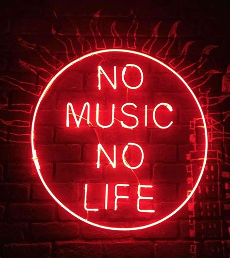 No Music No Life Neon Sign Happyneon