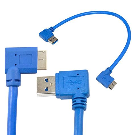 30cm Usb 30 A Male 90 Degree Left Angle To Micro B Uk