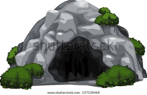 Illustration Cave Stock Vector Royalty Free 137528468