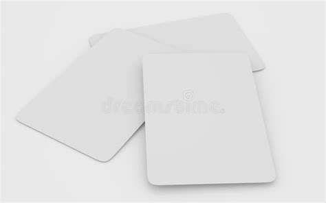 Playing Cards Mockup Deck Of Playing Cards Isolated In White Table 3d