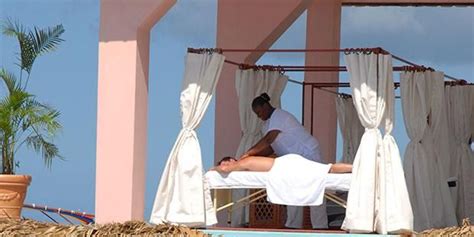 Couples Massage On The Beach For Honeymoon Samsara Cliff Resort Jamaica Cheap Caribbean