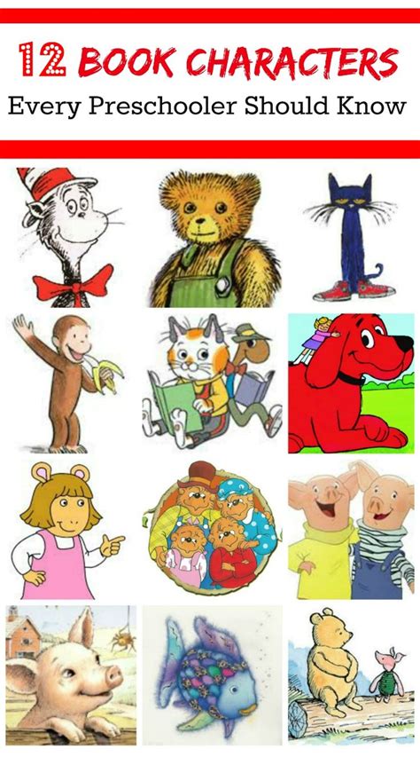 12 Book Characters For Preschool Children Childrens Book Characters