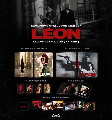 Léon The Professional 4k2d Blu Ray Steelbook Manta Lab Exclusive