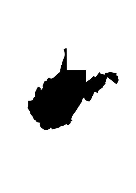 State Of West Virginia Wv Outline Svg Digital Download Etsy Hong Kong