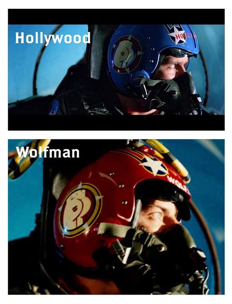 Top Gun Hollywood And Wolfman Fighter Helmet Butt Stickers Etsy