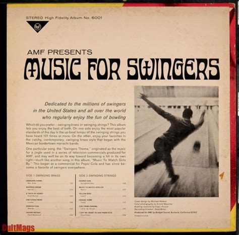 Amf Presents Music For Swingers 12 Lp Vinyl 1969 Rare Used Vgvg Jazz