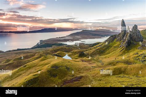 Old Man Of Storr Iconic Location In Scotland Uk Popular Tourist