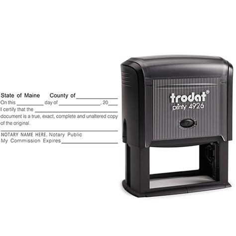 Photocopies must be certified true copy; Maine Certified True Copy Notary Stamp - All State Notary ...