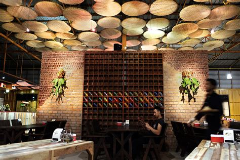 A bar made of bamboo in vietnam not only uses low cost materials but also looks like a great place to have a drink. Noodle restaurant by Thaipan Studio, Thailand » Retail ...