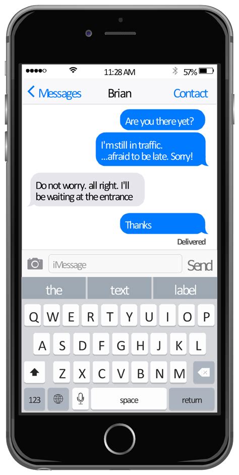 Iphone Text Message Template Setting Up An Away Message A Little