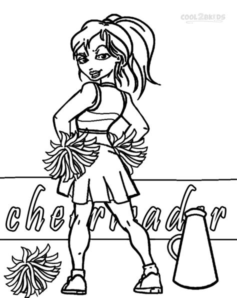 Printable Cheerleading Coloring Pages For Kids Cool2bkids