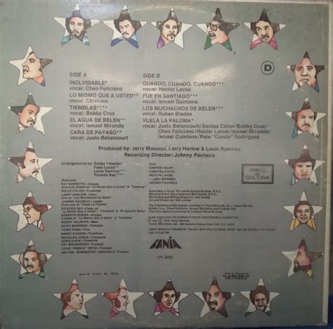 Fania All Stars Vinyl Tribute To Tito Rodriguez Lp Original Etsy