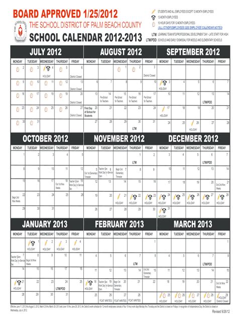 Palm Beach School Calendar Fill Out And Sign Online Dochub