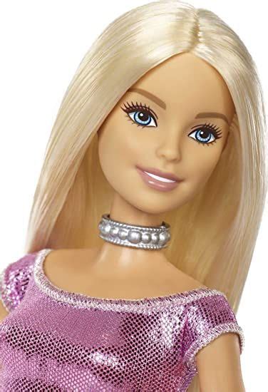 Barbie Happy Birthday Doll With Blonde Hair And Blue Eyes Pink Glitter Party Dress T And