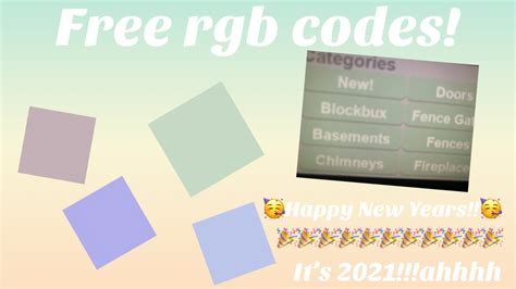 Roblox Rgb Color Codes