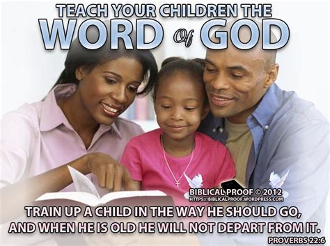 Teach Your Children The Word Of God Biblical Proof
