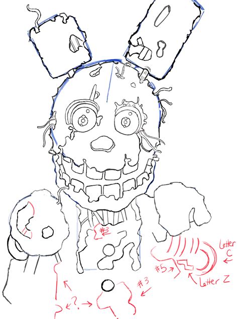Learn How To Draw Springtrap From Five Nights At Freddys 3 With The