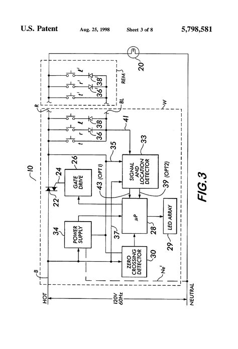 Patent US5798581 - Location independent dimmer switch for use in