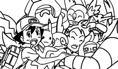 Coloring Page Pokémon Season 23 Journeys Episode 37 That New Old
