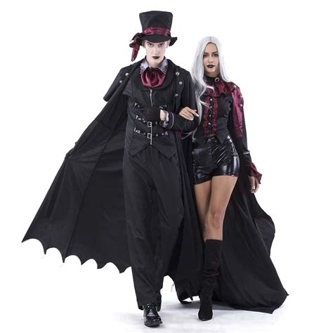 Adult Count Dracula Costume Ladies Gentlemen Deluxe Gothic Vampire Suit