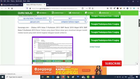 Silabus k13 revisi 2021 adalah penyempurnaan dari wujud nyata kurikulum 2013 tentang rincian garis besar mencapai keberhasilan kegiatan pendidikan sekolah dasar (sd). Silabus K13 SMP Revisi Terbaru Lengkap Semua Kelas - YouTube