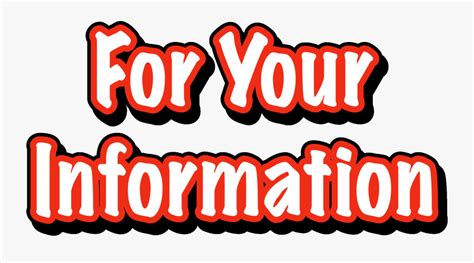 For Your Information Free Transparent Clipart Clipartkey
