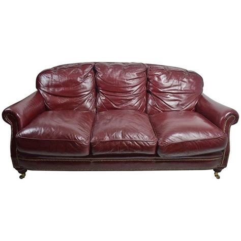 Classic Leather Sofa Couch For Sale At 1stdibs