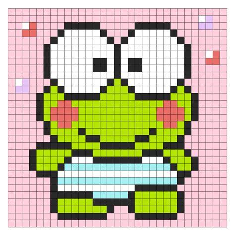 Sanrio Keroppi 2d Pixel Art Pix Brix Artofit