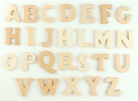 Auf welchen buchstaben des alphabets könnte am leichtesten verzichtet werden? 1.5 inch Mini Small Wooden Letters Set Complete Alphabet 26 Letters ...