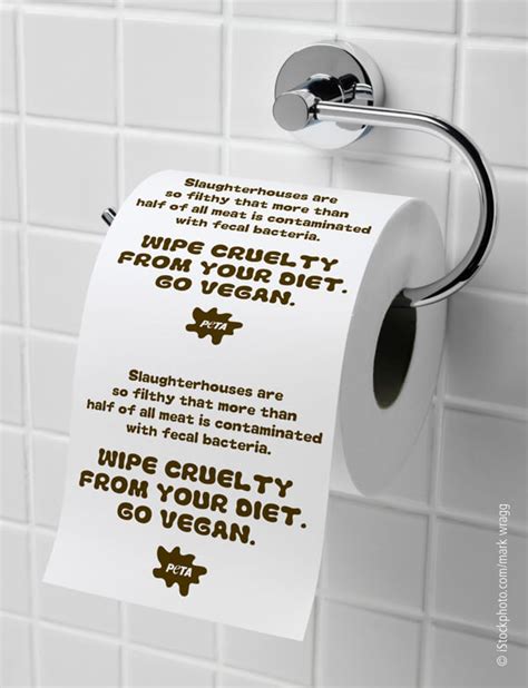 Wipe Cruelty From Your Diet Go Vegan Toilet Paper Peta